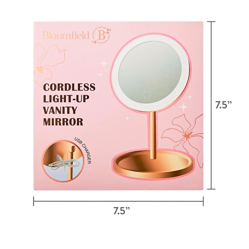 Bloomfield Cordless Light-Up Vanity Mirror 🪞